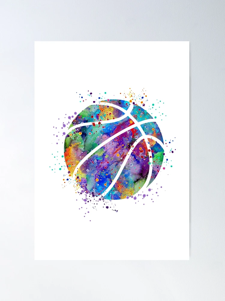Poster Basketball - Colour Splash, Wall Art, Gifts & Merchandise