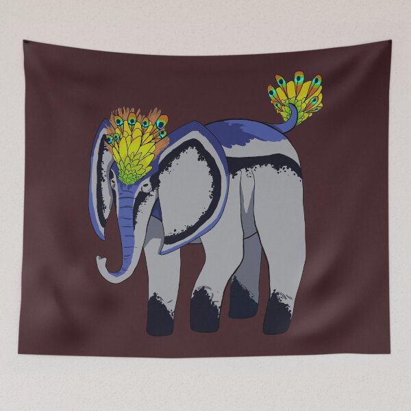 Item preview, Elephant Peacock :: Imaginary Creatures designed and sold by Platinumfrog.