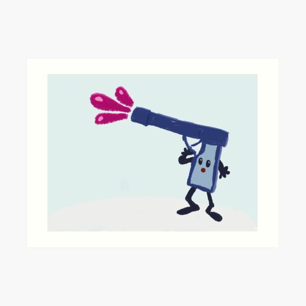 Misfit Jelly Squirt Gun Art Print
