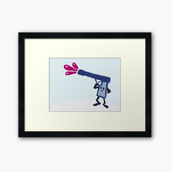 Misfit Jelly Squirt Gun Framed Art Print