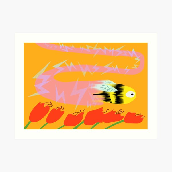 Bee, Warp Speed Art Print