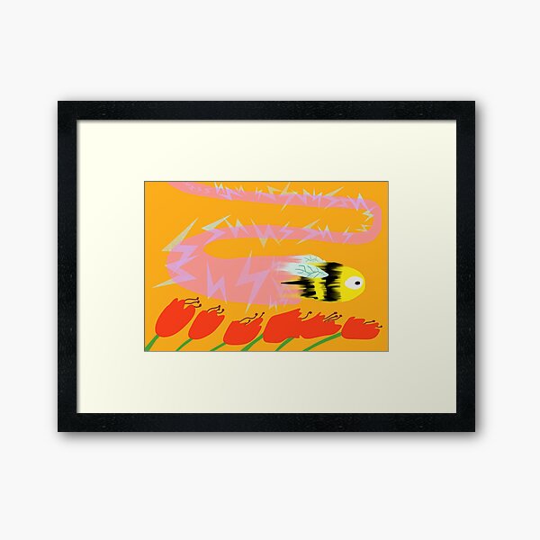 Bee, Warp Speed Framed Art Print