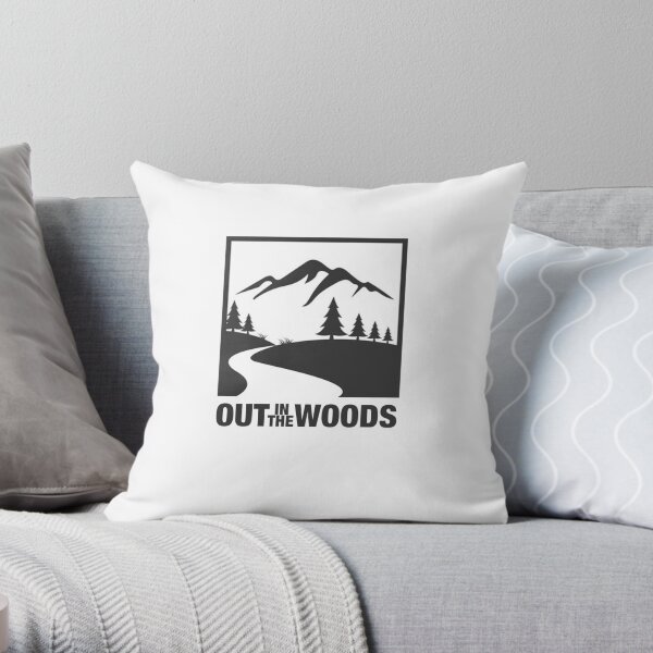 Out in the Woods Throw Pillow