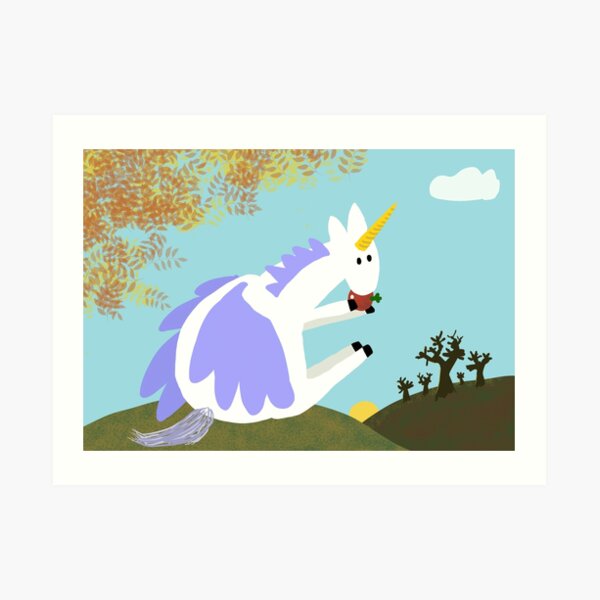 Pegacorn Takes A Break Art Print