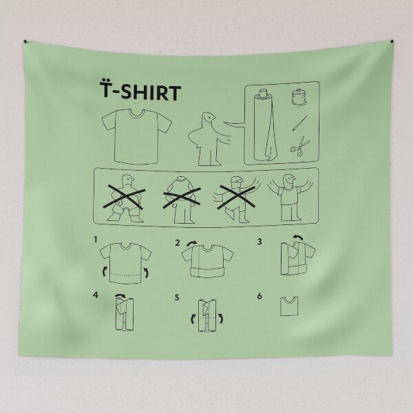 Item preview, How To Fold A T-Shirt designed and sold by ChuArts.
