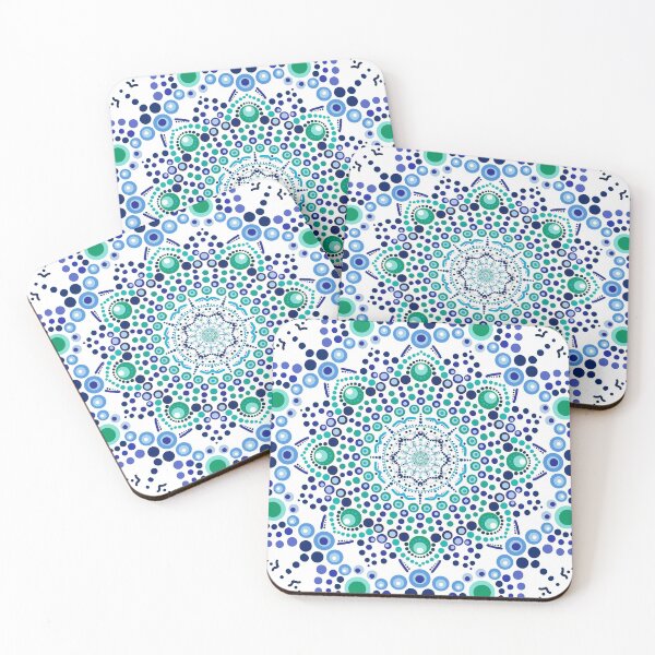 Item preview, Winter Dot Mandala - Seamless Art Print designed and sold by legacyholistic.