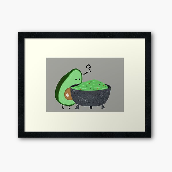 Guacamole Trouble Framed Art Print