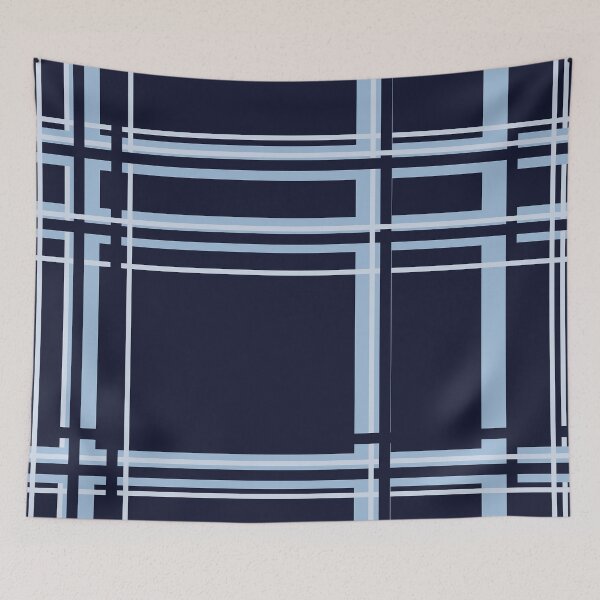 Artikelvorschau, Blue Plaid Color Blocking Design von Courtney Hatcher entworfen und verkauft von cghatcherart.