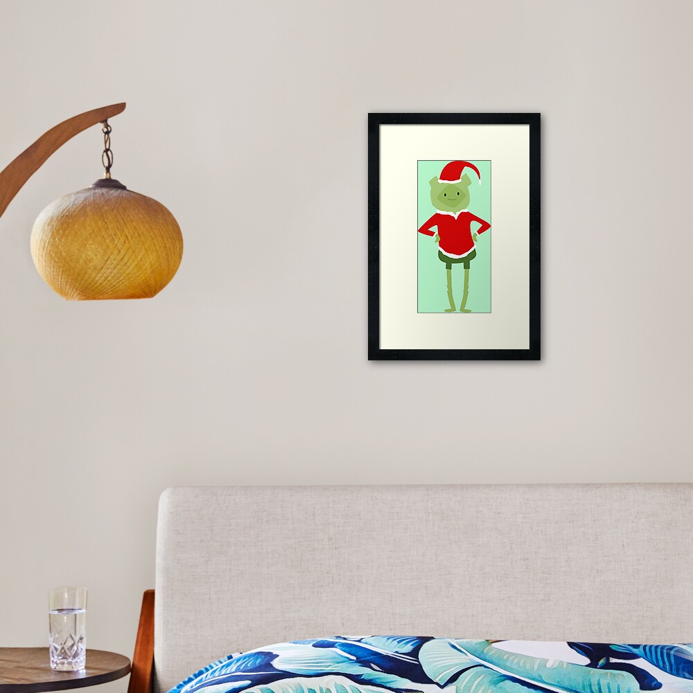 Fern it's christmas!! Framed Art Print