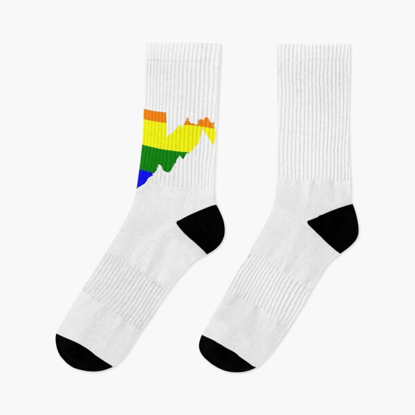 Item preview, Gay Pride LGBT Love Rainbow T Shirt - West Virginia Rainbow Flag designed and sold by SolarFlair Designs.
