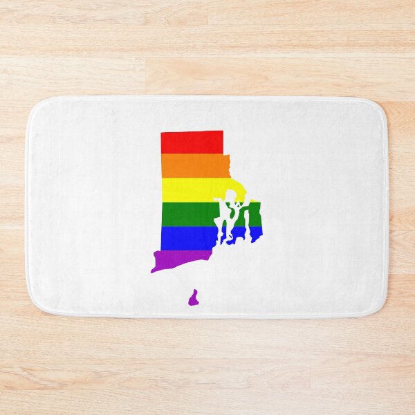 Item preview, Gay Pride LGBT Love Rainbow T Shirt - Rhode Island Rainbow Flag designed and sold by SolarFlair Designs.