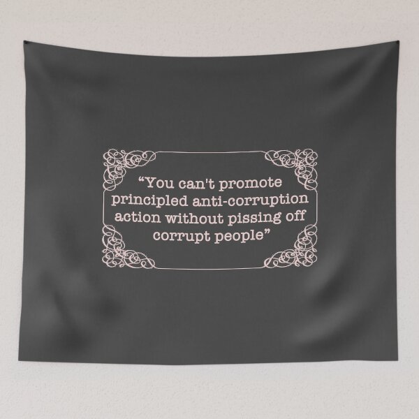 Item preview, Kent Corruption Quote - tRump Impeachment Hearings (pink) designed and sold by Thelittlelord.