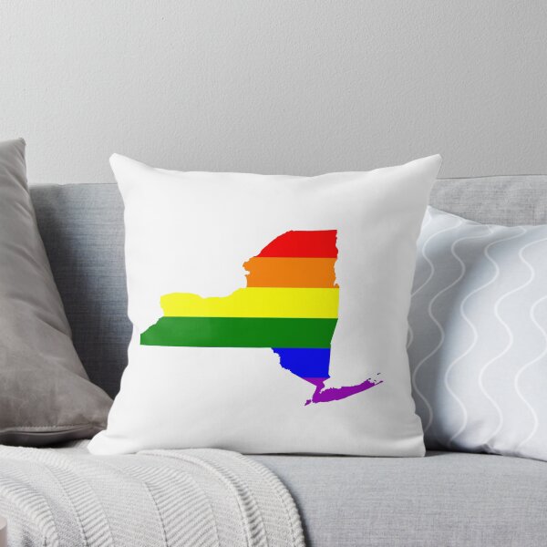 Item preview, Gay Pride LGBT Love Rainbow T Shirt - New York Rainbow Flag designed and sold by SolarFlair Designs.