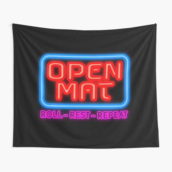 Open Mat 2 - Jiu Jitsu rolls - roll, rest, repeat Tapestry
