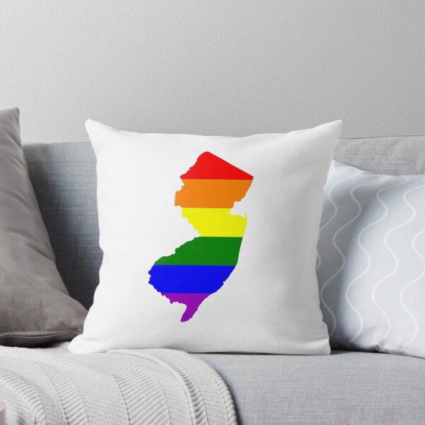 Item preview, Gay Pride LGBT Love Rainbow T Shirt - New Jersey Rainbow Flag designed and sold by SolarFlair Designs.
