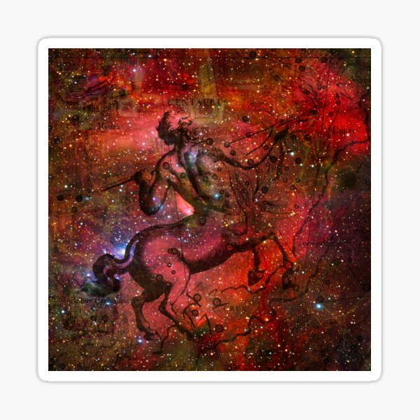When The Stars Are Right - The Lambda Centauri Nebula in Centaurus Sticker