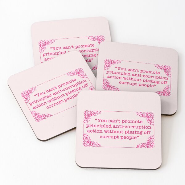 Item preview, Kent Corruption Quote (fuschia text) designed and sold by Thelittlelord.