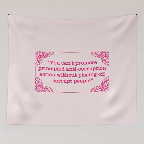 Item preview, Kent Corruption Quote (fuschia text) designed and sold by Thelittlelord.
