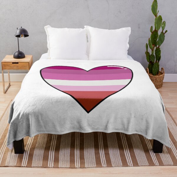 Aperçu de l'œuvre Drapeau lesbien coeur créée et vendue par codytheclod.