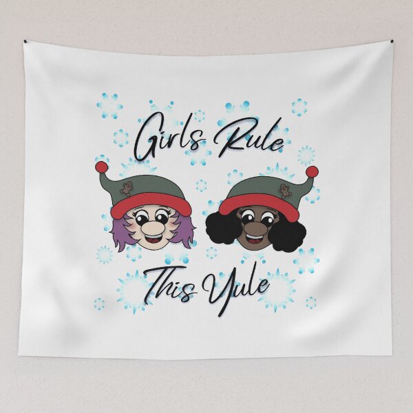 Item preview, Girls Rule This Yule Feminism Feminist Christmas Holiday designed and sold by DesignsofWhimsy.