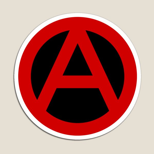 Magnet Aimant Frigo Ø38mm Symbole Anarchie Anarchy Anarchiste Anarchisme 