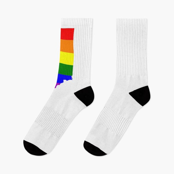Item preview, Gay Pride LGBT Love Rainbow T Shirt - Indiana Rainbow Flag designed and sold by SolarFlair Designs.