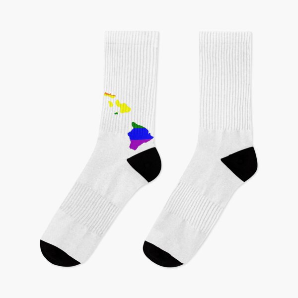 Item preview, Gay Pride LGBT Love Rainbow T Shirt - Hawaii Rainbow Flag designed and sold by SolarFlair Designs.