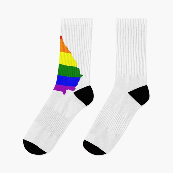 Item preview, Gay Pride LGBT Love Rainbow T Shirt - Georgia Rainbow Flag designed and sold by SolarFlair Designs.