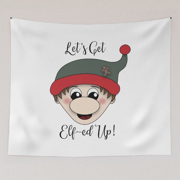 Item preview, Let's Get Elf-ed Up Santa's Elf Boy Christmas Holiday designed and sold by DesignsofWhimsy.