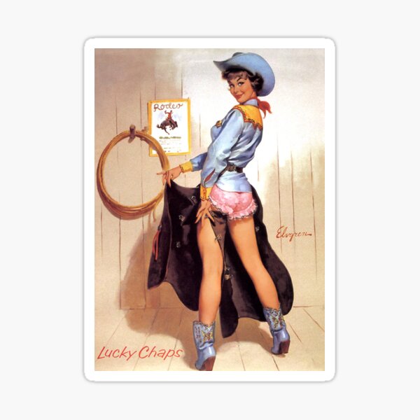 Retro Pinup Girl 129 Sticker