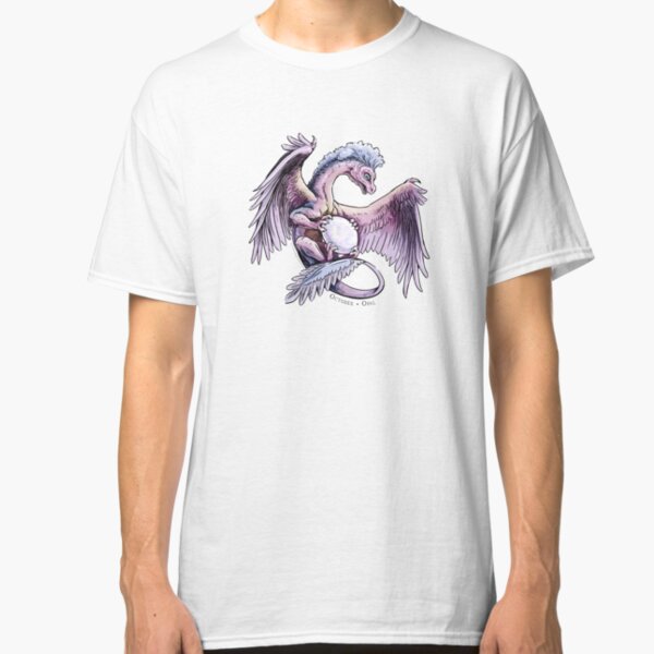 Birthstone Dragon: October Opal Illustration Classic T-Shirt