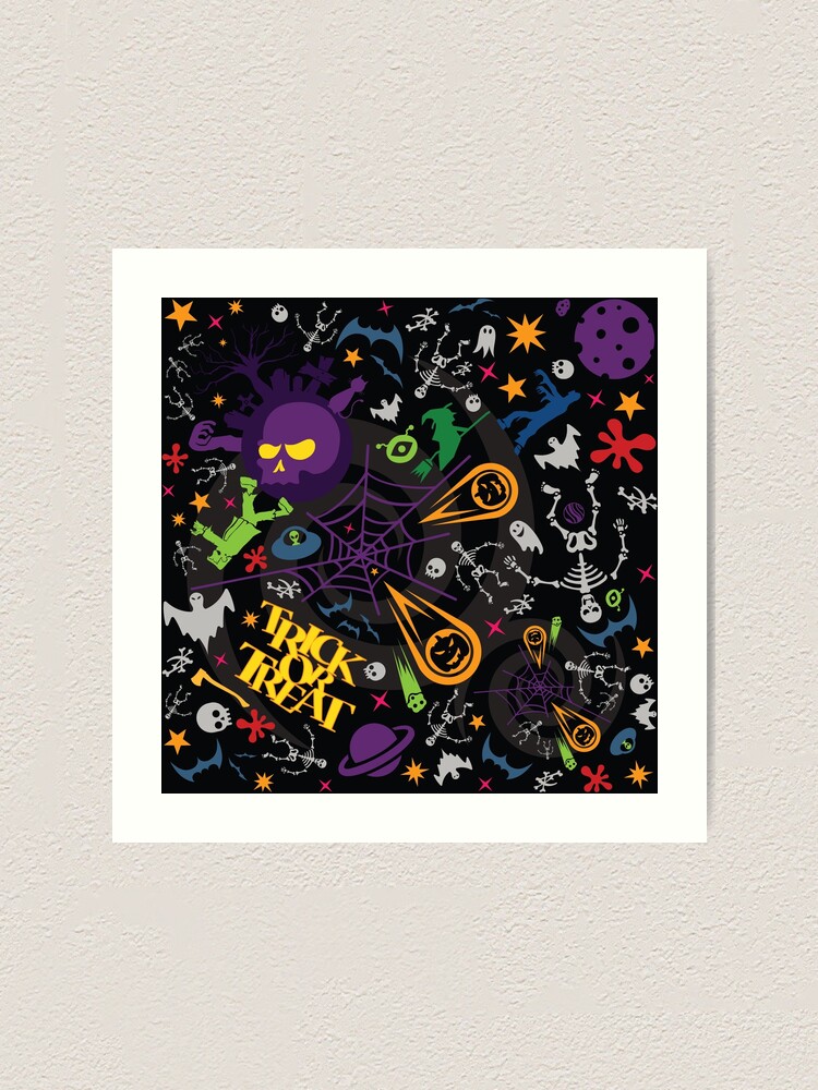 Alternate view of Space is the Place for Halloween Art Print