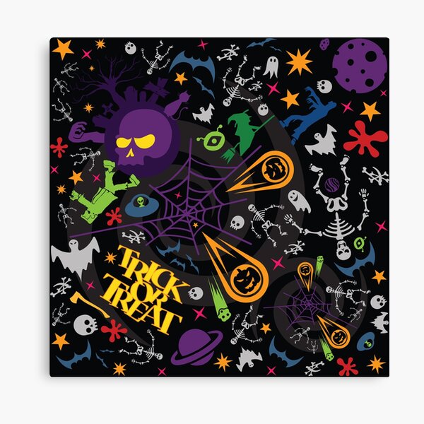 Space is the Place for Halloween Canvas Print