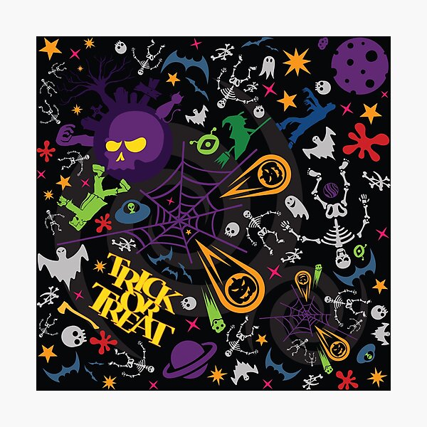 Space is the Place for Halloween Photographic Print