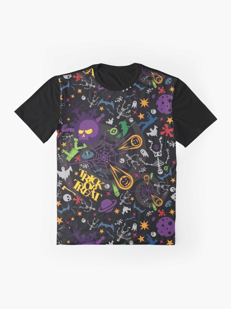 Alternate view of Space is the Place for Halloween Graphic T-Shirt