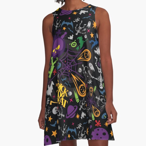 Space is the Place for Halloween A-Line Dress