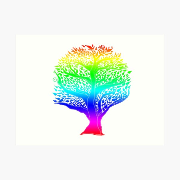 Gay Pride Tree Art Prints Redbubble