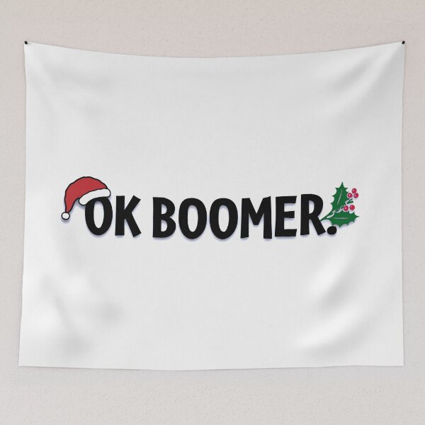 Item preview, Ok Boomer Millennial Gen Z Meme Christmas Holiday designed and sold by DesignsofWhimsy.