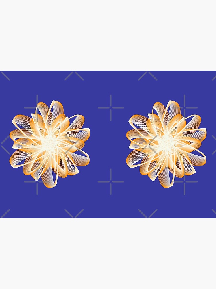 Abstract flower in orange by Shapes-Mania