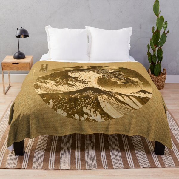 Item preview, The Great Wave off Kanagawa Mount Fuji Eruption-Sepia designed and sold by anthonylonder.