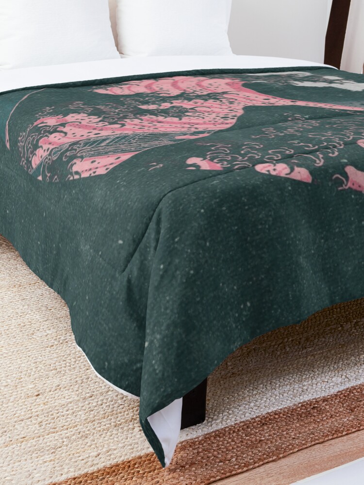 Alternate view of The Great Wave off Kanagawa Mount Fuji Eruption Comforter