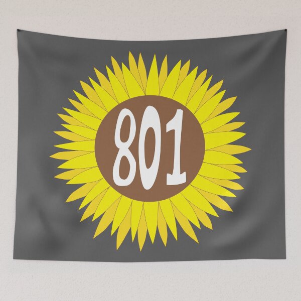 Item preview, Hand Drawn Utah Sunflower 801 Area Code designed and sold by itsrturn.