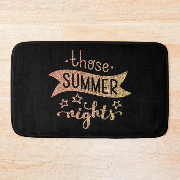 Item preview, Those Summer Nights Quote - Glitter on Black designed and sold by MysticMagpie.