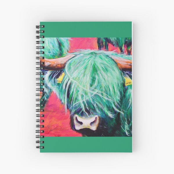 The Green Coo Spiral Notebook