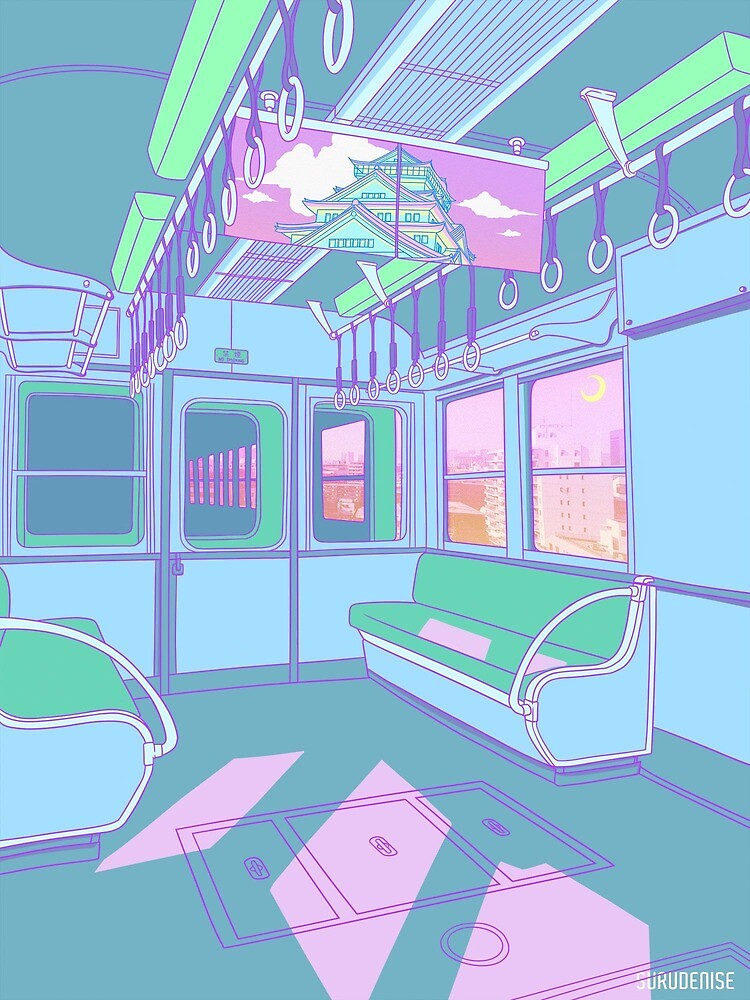 Inside the empty train by 行之LV