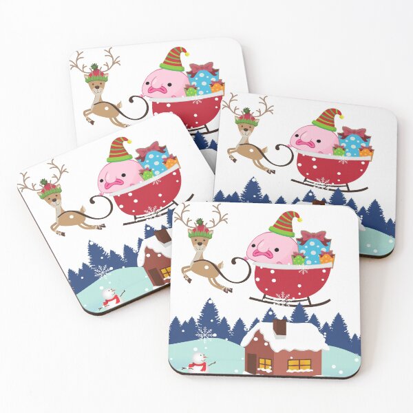 Item preview, Blobfish Christmas scene designed and sold by Awesomefamily.