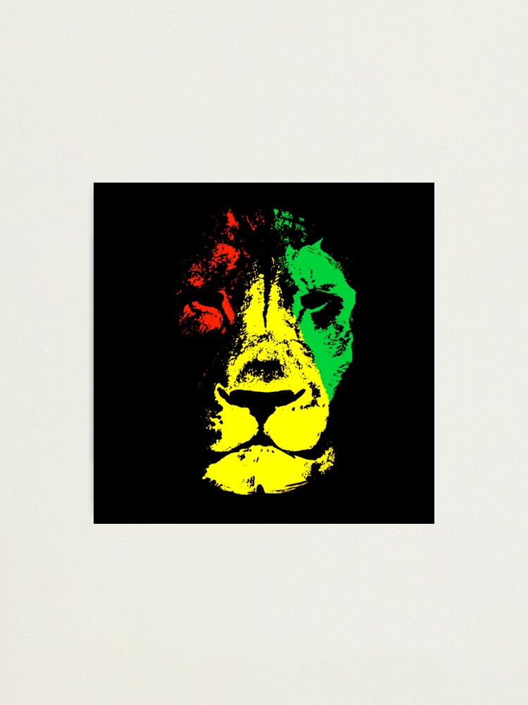 Beautiful Lion Face Rasta Colors Style T-Shirt Beautiful Lion Face Rasta Colors Style T-Shirt