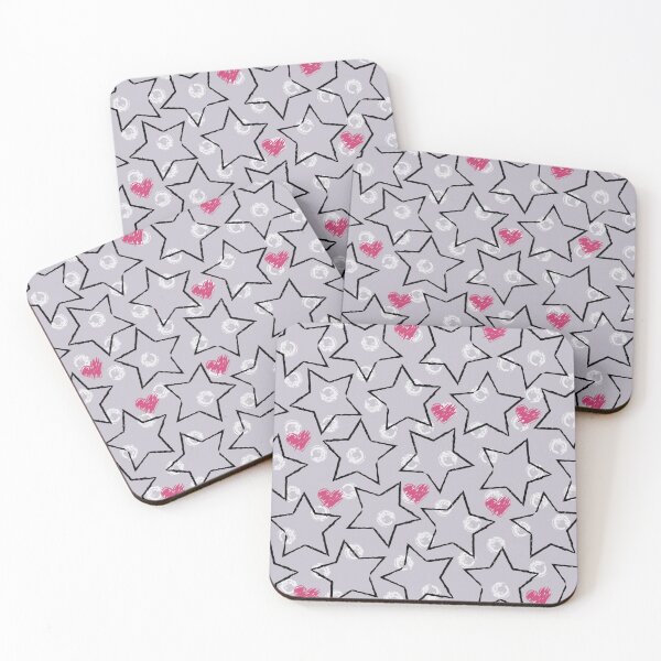 Item preview, Star, heart pattern. Seamless background designed and sold by lovender-pttrns.