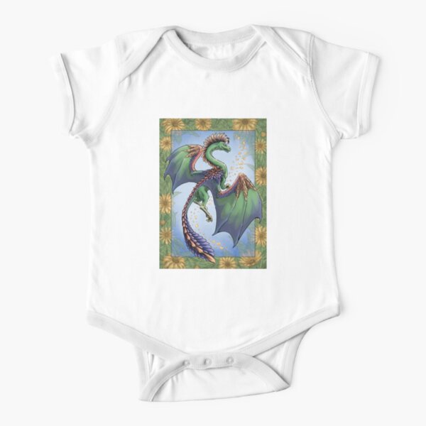 "The Dragon of Summer" Short Sleeve Baby One-Piece
