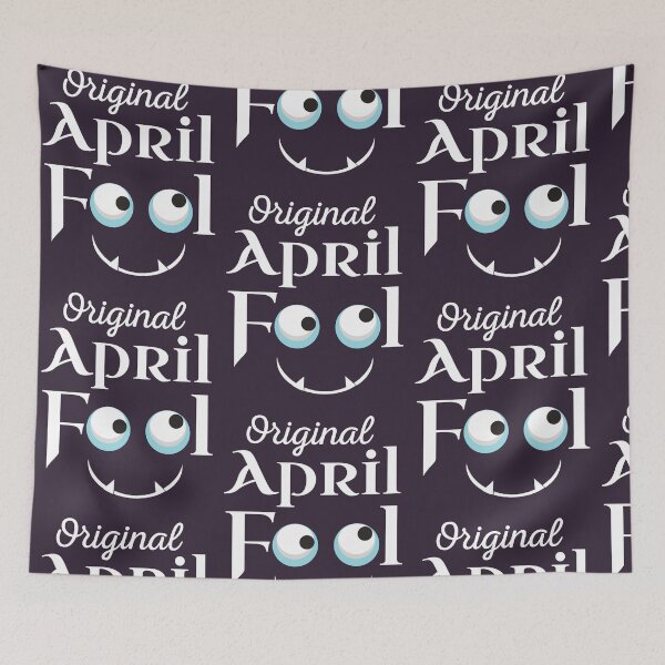 Item preview, Original April Fool Face Funny April Fool's Day Birthday print designed and sold by doodabobs.